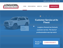 Tablet Screenshot of longhornrentals.com